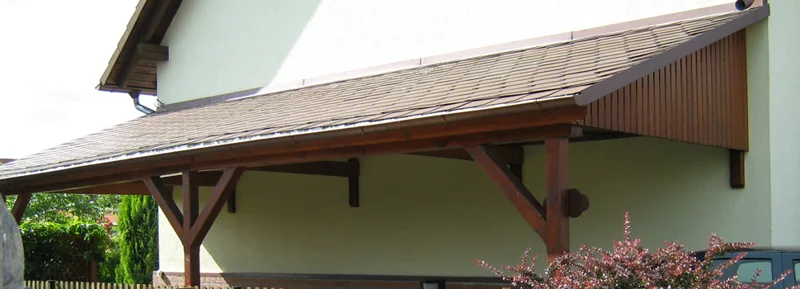 Carport aus Holz aus dem Bildbestand der Zimmerei Zergiebel